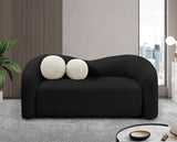 Kali Loveseat - Cozy Faux Shearling Teddy Fabric, Sturdy Eucalyptus Frame, Perfect for Any Room