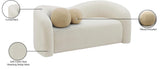 Kali Loveseat - Cozy Faux Shearling Teddy Fabric, Sturdy Eucalyptus Frame, Perfect for Any Room