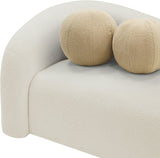 Kali Loveseat - Cozy Faux Shearling Teddy Fabric, Sturdy Eucalyptus Frame, Perfect for Any Room