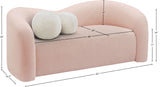 Kali Loveseat - Cozy Faux Shearling Teddy Fabric, Sturdy Eucalyptus Frame, Perfect for Any Room
