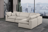 Comfy Modular Sectional Sofa - Versatile Linen Textured Design with Overstuffed Down Feather Cushions