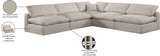 Comfy Modular Sectional - Luxurious Linen Fabric with Overstuffed Cushions for Ultimate Comfort and Style