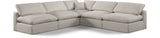 Comfy Modular Sectional - Luxurious Linen Fabric with Overstuffed Cushions for Ultimate Comfort and Style