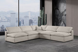 Comfy Modular Sectional - Luxurious Linen Fabric with Overstuffed Cushions for Ultimate Comfort and Style
