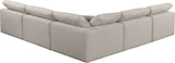 Comfy Modular Sectional - Luxurious Linen Fabric with Overstuffed Cushions for Ultimate Comfort and Style