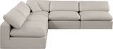 Comfy Modular Sectional - Luxurious Linen Fabric with Overstuffed Cushions for Ultimate Comfort and Style