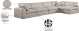 Comfy Modular Sectional Sofa in Rich Beige with Overstuffed Cushions for Ultimate Comfort & Style