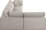 Comfy Modular Sectional Sofa in Rich Beige with Overstuffed Cushions for Ultimate Comfort & Style