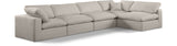 Comfy Modular Sectional Sofa in Rich Beige with Overstuffed Cushions for Ultimate Comfort & Style