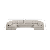 Comfy Modular Sectional - Versatile Contemporary Design with Plush Down Feather Cushions for Comfort