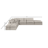 Comfy Modular Sectional Sofa - Stylish and Versatile Seating with Overstuffed Cushions for Comfort