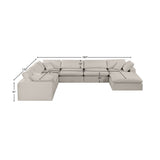 Comfy Modular Sectional Sofa - Luxurious Overstuffed Cushions & Versatile Design for Ultimate Comfort