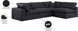 Comfy Modular Sectional Sofa - Versatile Linen Textured Design with Overstuffed Down Feather Cushions