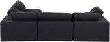 Comfy Modular Sectional Sofa - Versatile Linen Textured Design with Overstuffed Down Feather Cushions