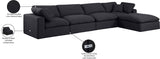Comfy Modular Sectional Sofa in Durable Linen Fabric - Overstuffed Cushions for Ultimate Comfort