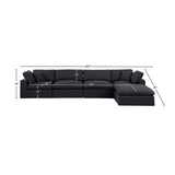 Comfy Modular Sectional Sofa in Durable Linen Fabric - Overstuffed Cushions for Ultimate Comfort
