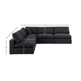 Comfy Modular Sectional - Luxurious Linen Fabric with Overstuffed Cushions for Ultimate Comfort and Style
