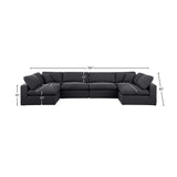 Comfy Modular Sectional - Versatile Contemporary Design with Plush Down Feather Cushions for Comfort