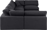 Comfy Modular Sectional - Versatile Contemporary Design with Plush Down Feather Cushions for Comfort