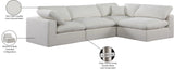 Comfy Modular Sectional Sofa - Versatile Linen Textured Design with Overstuffed Down Feather Cushions