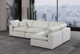 Comfy Modular Sectional Sofa - Versatile Linen Textured Design with Overstuffed Down Feather Cushions