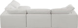 Comfy Modular Sectional Sofa - Versatile Linen Textured Design with Overstuffed Down Feather Cushions