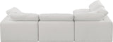 Comfy Modular Sectional Sofa - Versatile Linen Textured Design with Overstuffed Down Feather Cushions