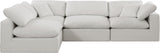 Comfy Modular Sectional Sofa - Versatile Linen Textured Design with Overstuffed Down Feather Cushions