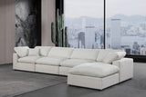 Comfy Modular Sectional Sofa in Durable Linen Fabric - Overstuffed Cushions for Ultimate Comfort