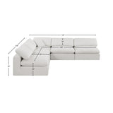 Comfy Modular Sectional - Luxurious Linen Fabric with Overstuffed Cushions for Ultimate Comfort and Style