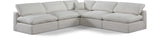 Comfy Modular Sectional - Luxurious Linen Fabric with Overstuffed Cushions for Ultimate Comfort and Style