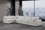 Comfy Modular Sectional Sofa in Rich Beige with Overstuffed Cushions for Ultimate Comfort & Style