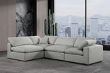Comfy Modular Sectional Sofa - Versatile Linen Textured Design with Overstuffed Down Feather Cushions