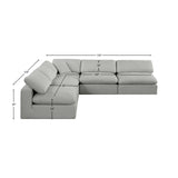 Comfy Modular Sectional - Luxurious Linen Fabric with Overstuffed Cushions for Ultimate Comfort and Style
