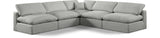 Comfy Modular Sectional - Luxurious Linen Fabric with Overstuffed Cushions for Ultimate Comfort and Style