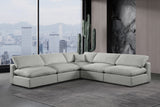 Comfy Modular Sectional - Luxurious Linen Fabric with Overstuffed Cushions for Ultimate Comfort and Style