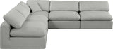 Comfy Modular Sectional - Luxurious Linen Fabric with Overstuffed Cushions for Ultimate Comfort and Style