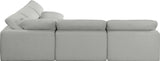 Comfy Modular Sectional - Luxurious Linen Fabric with Overstuffed Cushions for Ultimate Comfort and Style