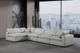Comfy Modular Sectional Sofa in Rich Beige with Overstuffed Cushions for Ultimate Comfort & Style