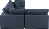 Comfy Modular Sectional Sofa - Versatile Linen Textured Design with Overstuffed Down Feather Cushions
