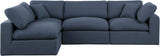Comfy Modular Sectional Sofa - Versatile Linen Textured Design with Overstuffed Down Feather Cushions