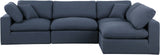 Comfy Modular Sectional Sofa - Versatile Linen Textured Design with Overstuffed Down Feather Cushions
