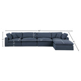 Comfy Modular Sectional Sofa in Durable Linen Fabric - Overstuffed Cushions for Ultimate Comfort