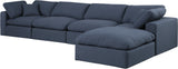 Comfy Modular Sectional Sofa in Durable Linen Fabric - Overstuffed Cushions for Ultimate Comfort