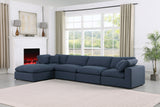 Comfy Modular Sectional Sofa in Durable Linen Fabric - Overstuffed Cushions for Ultimate Comfort