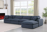 Comfy Modular Sectional Sofa in Durable Linen Fabric - Overstuffed Cushions for Ultimate Comfort