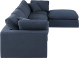 Comfy Modular Sectional Sofa in Durable Linen Fabric - Overstuffed Cushions for Ultimate Comfort