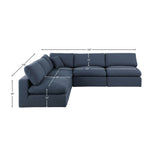 Comfy Modular Sectional - Luxurious Linen Fabric with Overstuffed Cushions for Ultimate Comfort and Style