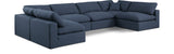 Comfy Modular Sectional - Versatile Contemporary Design with Plush Down Feather Cushions for Comfort