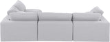 Comfy Modular Sectional Sofa - Versatile Linen Textured Design with Overstuffed Down Feather Cushions